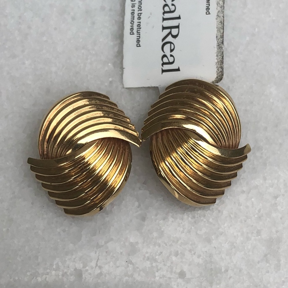 Tiffany & Co 14k Solid Gold Clip On Earrings 12.9g